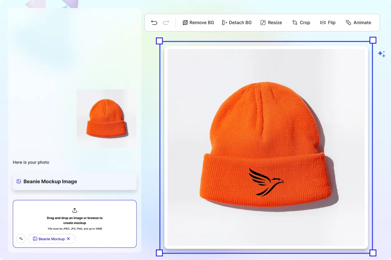 Free AI Beanie Mockup Image Generator, Free AI Beanie Mockup Maker Online